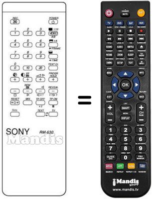Replacement remote control RM630