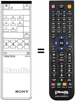 Replacement remote control Sony KV-1462UB