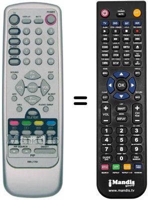 Replacement remote control EASY LIVING V30DMBT