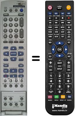 Replacement remote control JVC DM-MH30SE