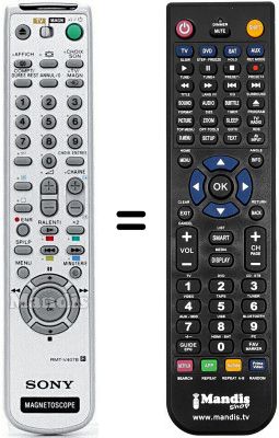 Gleichwertige Fernbedienung Sony SLV-SX720D