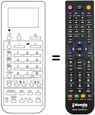 Gleichwertige Fernbedienung Sharp RRMCG0552CESA