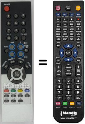 Replacement remote control Samsung LE27T51BXXEE Replacement remote control Samsung LE27T51BXXEE