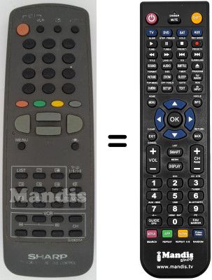 Replacement remote control RRMCG1065SA