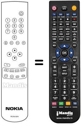 Replacement remote control Nokia ST37HI