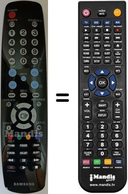Replacement remote control Samsung LE32A566P1W/XXE Replacement remote control Samsung LE32A566P1W/XXE
