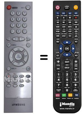Replacement remote control Samsung TI14N3 Replacement remote control Samsung TI14N3