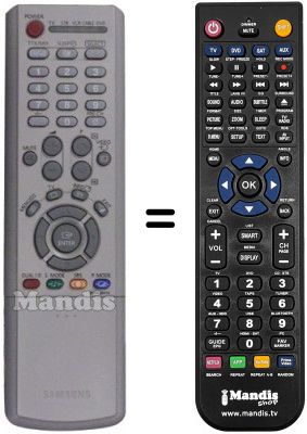 Replacement remote control Samsung LE32M51BXXEE Replacement remote control Samsung LE32M51BXXEE