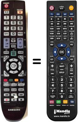 Replacement remote control Samsung RRMCG1005PESA Replacement remote control Samsung RRMCG1005PESA