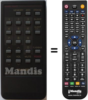 Gleichwertige Fernbedienung Sharp RRMCG0549CESA