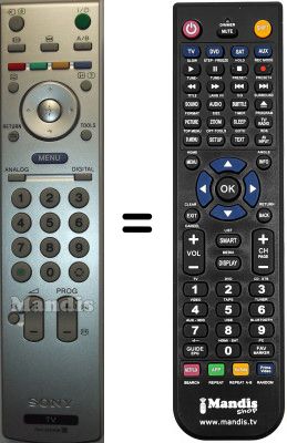 Replacement remote control Sony KDL46V2500