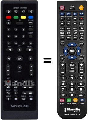 Replacement remote control STOREX TwinBox 230