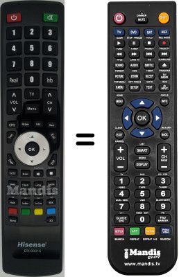Gleichwertige Fernbedienung Hisense LHDN32W12EU