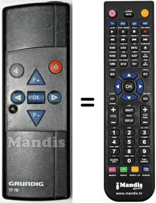 Replacement remote control Grundig P37743EURO