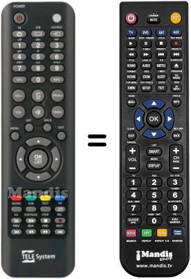 Replacement remote control Telesystem TS ULTRA 4K