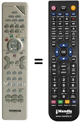 Replacement remote control Thomson DTH8550E-VCR-DVD-HDD Replacement remote control Thomson DTH8550E-VCR-DVD-HDD