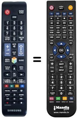 Replacement remote control Samsung UE40ES6560 Replacement remote control Samsung UE40ES6560