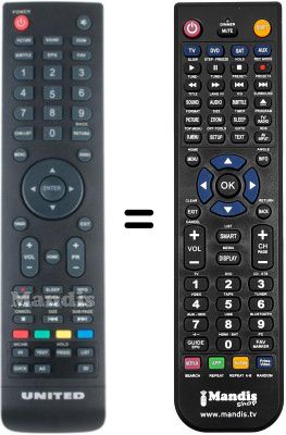 Replacement remote control United LED32SK30
