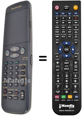 Replacement remote control Panasonic VEQ2041
