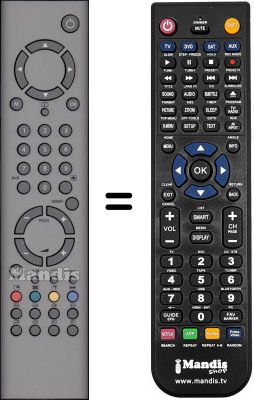 Gleichwertige Fernbedienung Universum FT LCD 8145