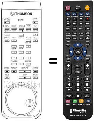 Replacement remote control REMCON216 Replacement remote control REMCON216