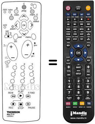Replacement remote control REMCON968 Replacement remote control REMCON968