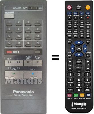 Gleichwertige Fernbedienung Panasonic VSQ0357