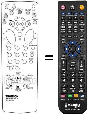 Replacement remote control REMCON1054 Replacement remote control REMCON1054