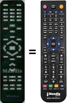 Replacement remote control Vantage HD7100TS
