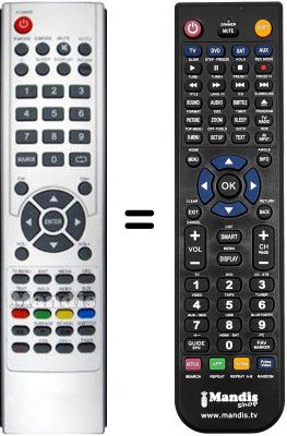 Replacement remote control XDOME VL4260HD