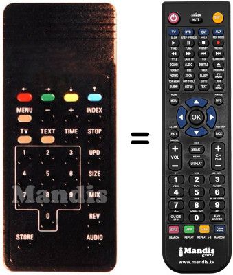 Replacement remote control EURORA 2000 [D2MAC / DMAC]