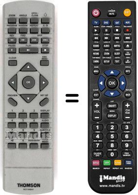Replacement remote control Thomson DTH159E Replacement remote control Thomson DTH159E