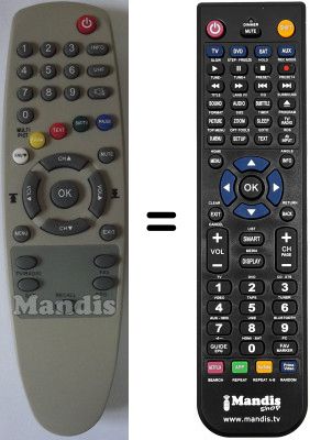 Gleichwertige Fernbedienung Engel TDT 5200