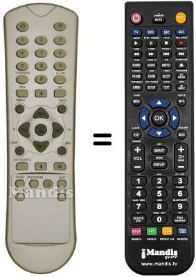 Gleichwertige Fernbedienung Citycom CCR610