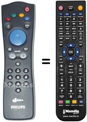 Replacement remote control PREMIER D-BOXPHILIPS