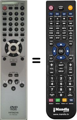 Replacement remote control Hitachi DV-P335E