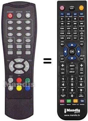 Replacement remote control Aeg DVB-T4538