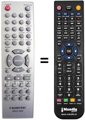 Gleichwertige Fernbedienung DIUNAMAI NIRO