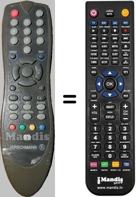 Gleichwertige Fernbedienung Hirschmann CSR422CWCI