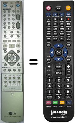 Replacement remote control LG RH199HS