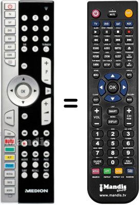Replacement remote control Medion MD26001