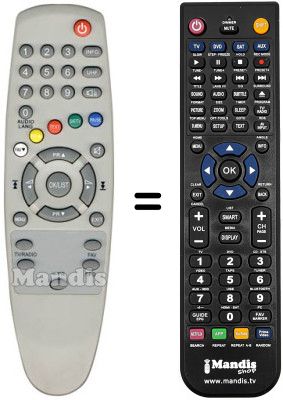 Replacement remote control Zodiac DZR1300 DTT