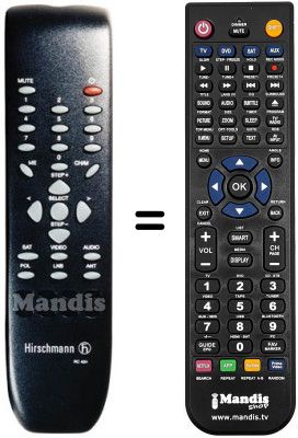 Gleichwertige Fernbedienung RC424