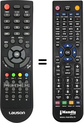 Replacement remote control Fonestar RDT850 HD