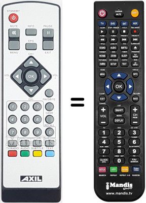 Gleichwertige Fernbedienung Autovox AX-SGT17N