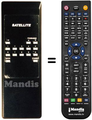 Gleichwertige Fernbedienung Pace SR865