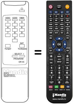 Replacement remote control Philips STU803