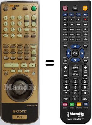 Replacement remote control Sony DVP-S7770