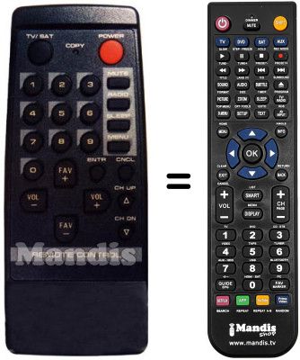 Replacement remote control TELEWIRE TW1016