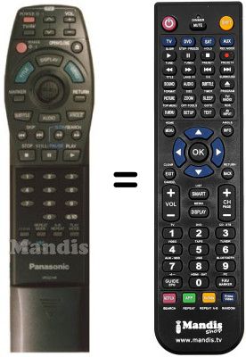 Replacement remote control Panasonic VEQ2017